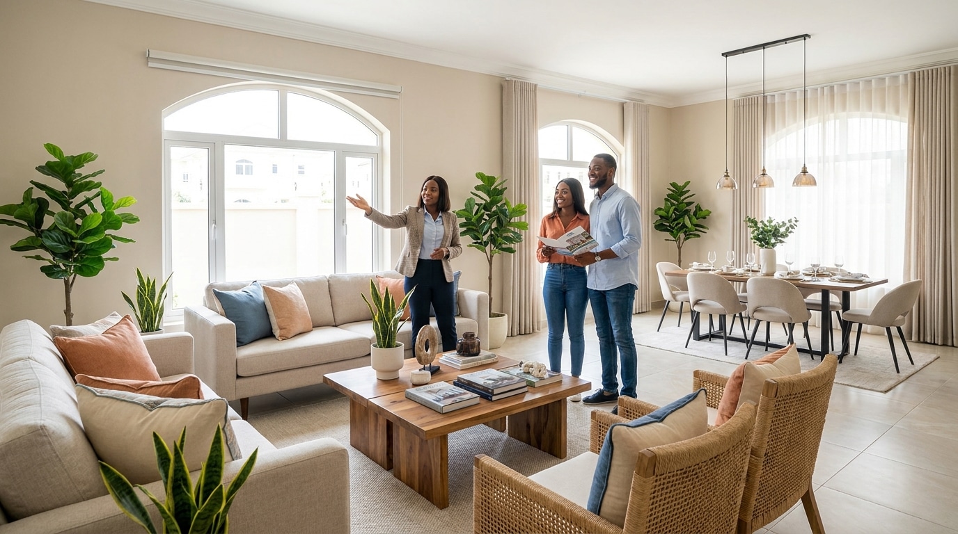 Nigerian family home staged for