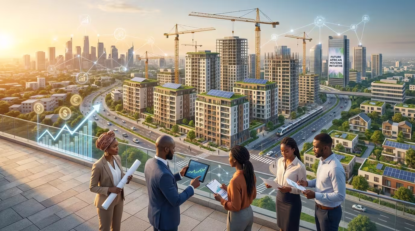 A group of investors reviewing a project plan