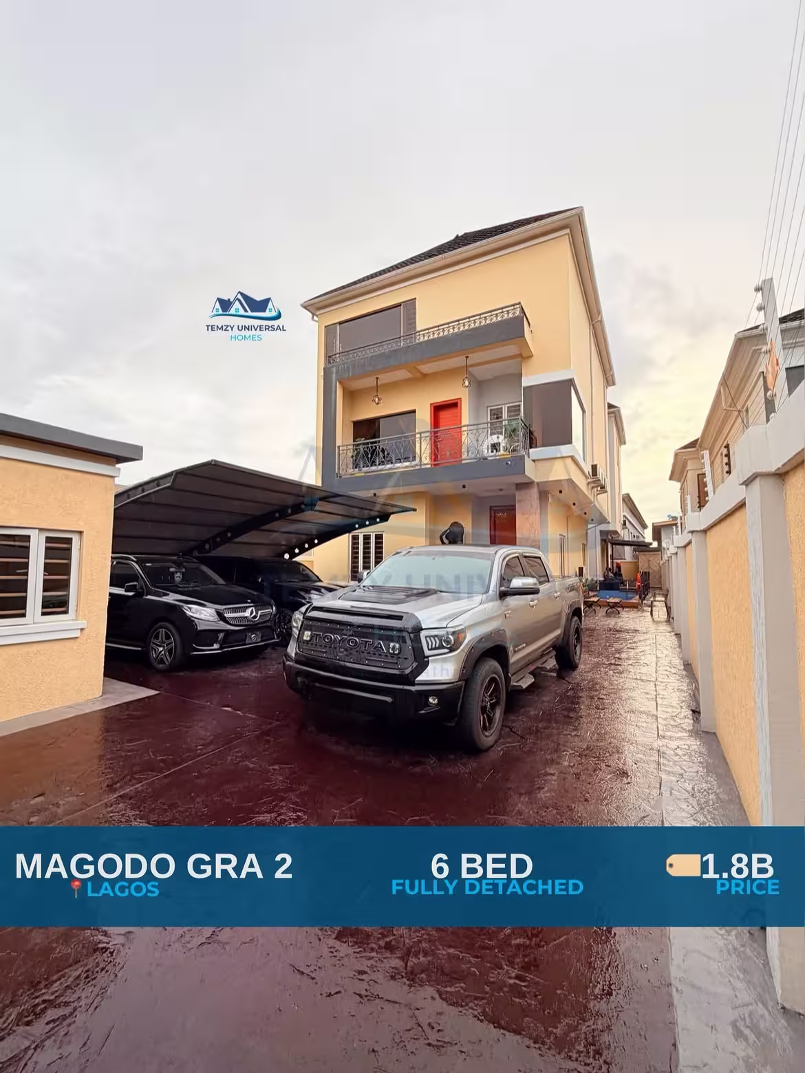 FOR SALES FURNISHEDLY BUILT 6 BEDROOM SMART HOME FULLY DETACHED DUPLEX WITH BQ CINEMA SW