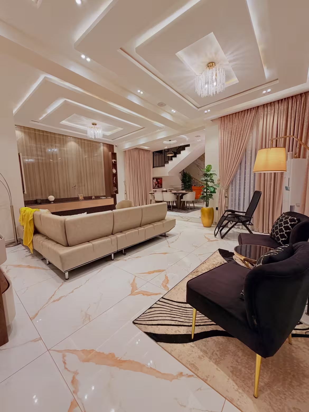FOR SALES FURNISHEDLY BUILT 6 BEDROOM SMART HOME FULLY DETACHED DUPLEX WITH BQ, CINEMA & SW