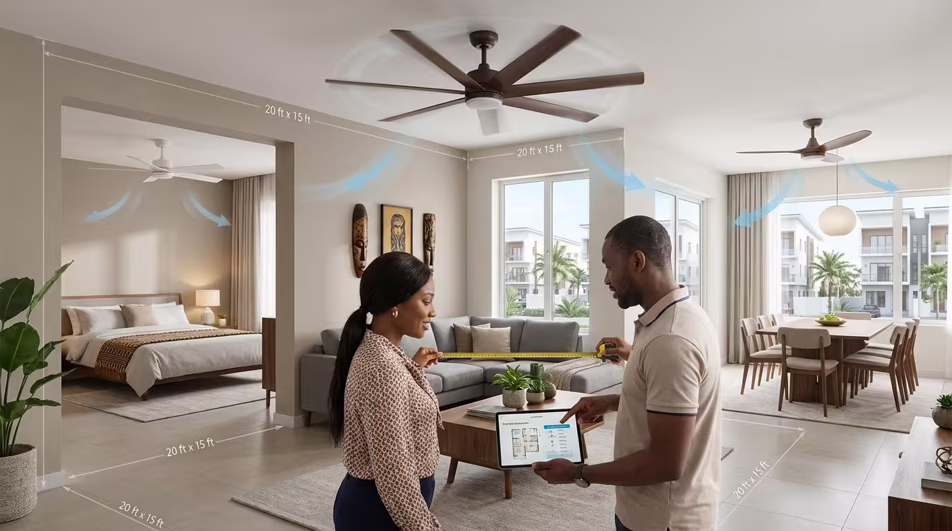 How to Choose the Perfect Fan Size for Every Room 24/7