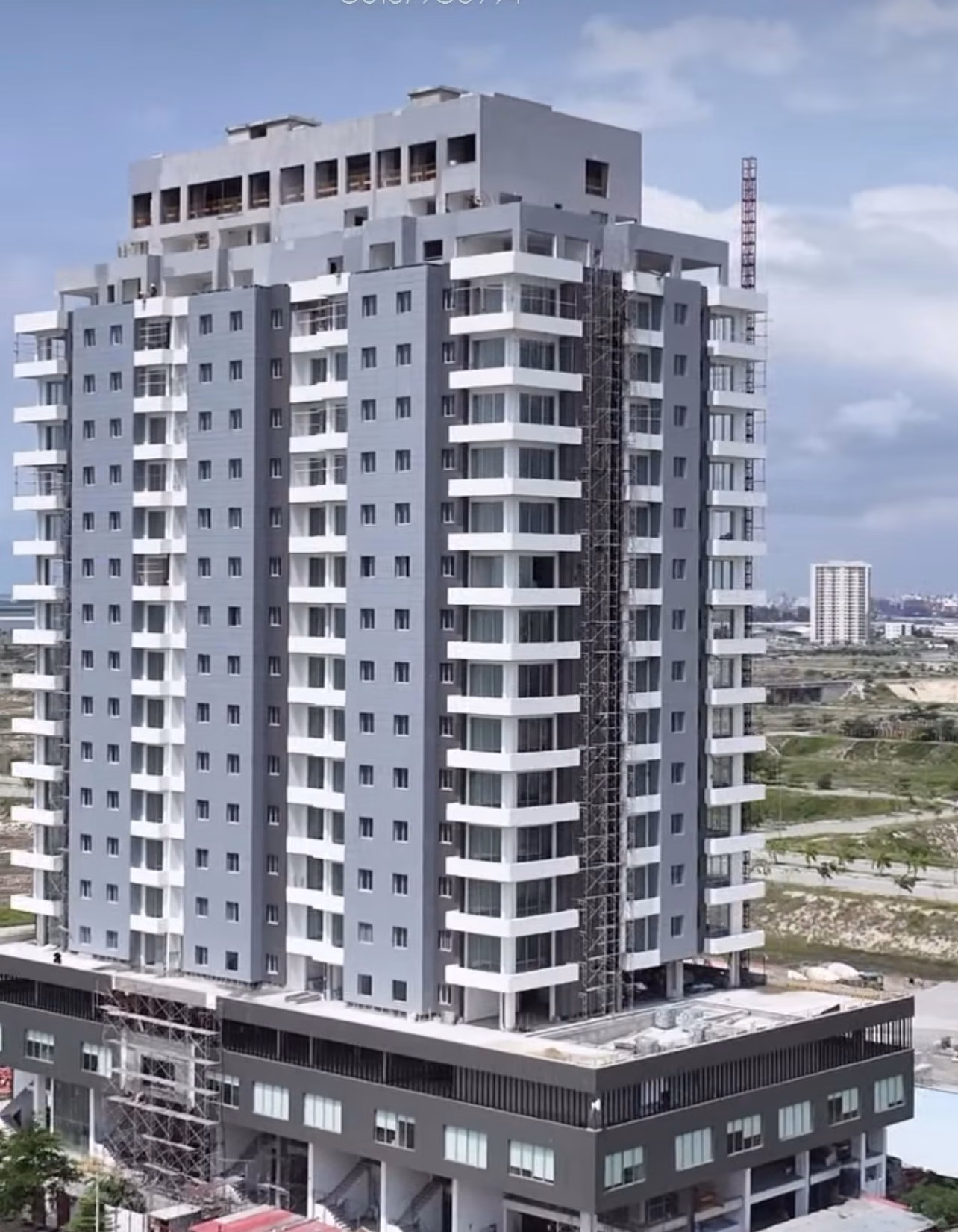 High-rise residential and mixed-use towers under development in Eko Atlantic City, showcasing modern architecture, premium real estate, and Nigeria's landmark coastal reclamation project.