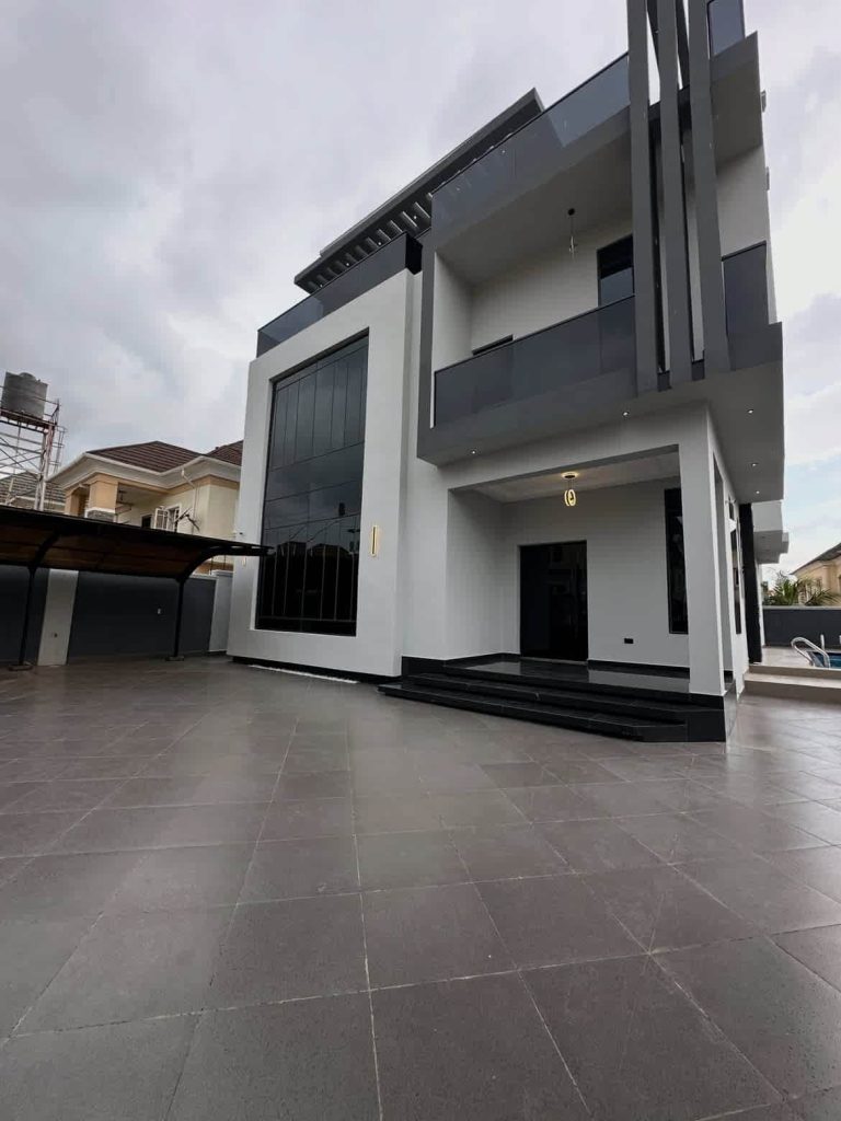 Brand New 5-Bedroom Fully Detached Duplex with Pool & 2-Room BQ in Chevron, Lagos