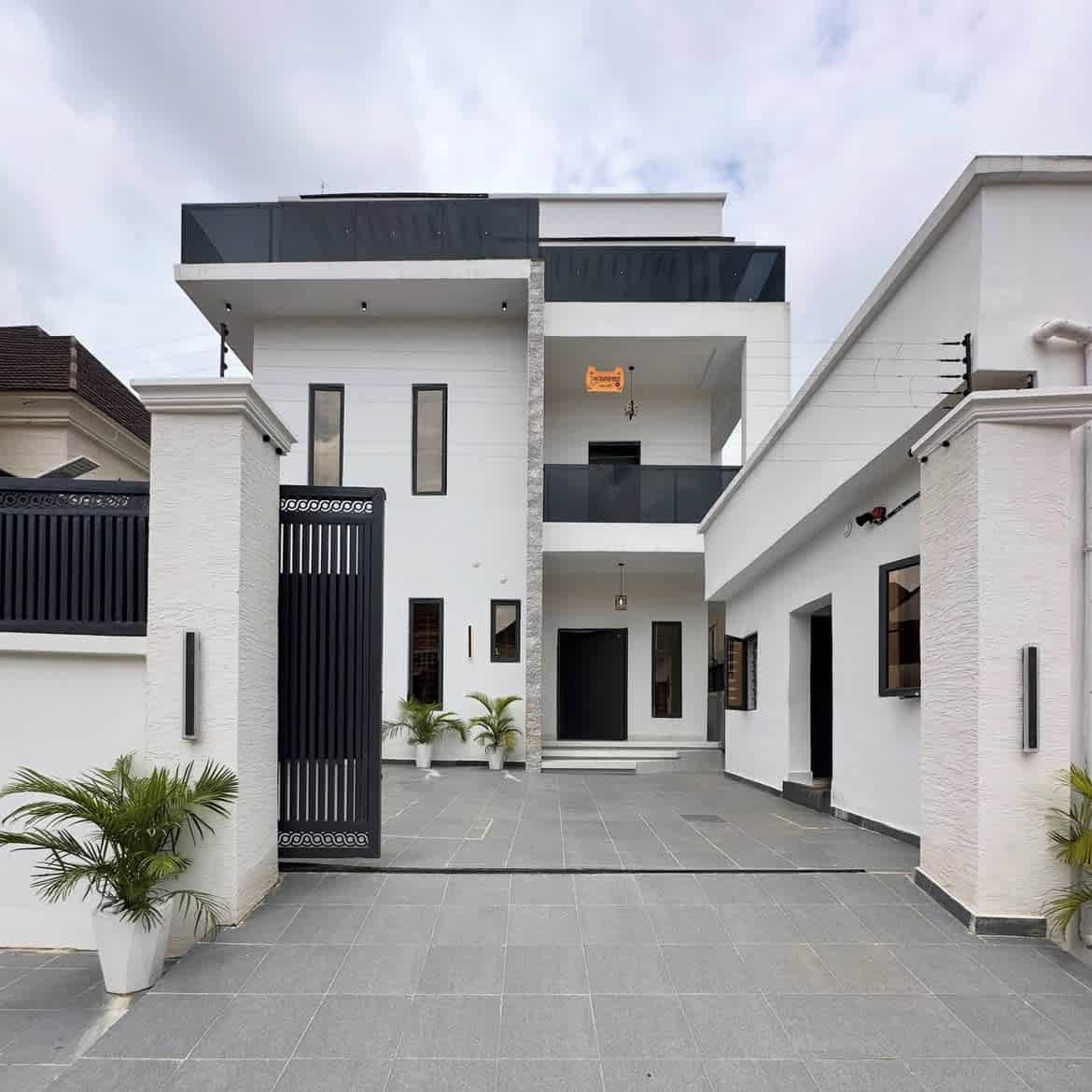 brand new smart 5 bedroom detached duplex with pool & gazebo in apo resettlement, abuja