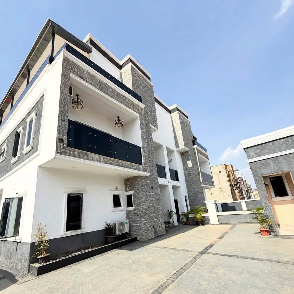 newly completed 5 bedroom semi detached duplex in life camp, abuja