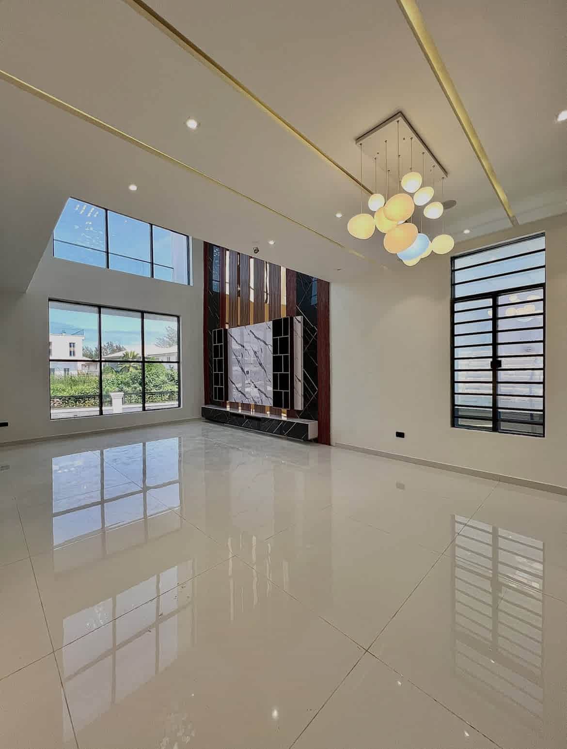 ultra luxury 5 bedroom fully detached home with rooftop terrace in lekky county, lekk